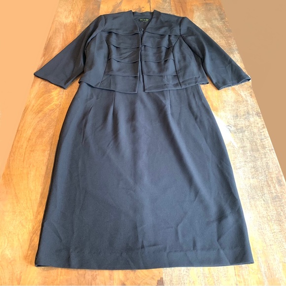 DN Design Vintage Black 2-Piece Dress & Jacket Set - Picture 2 of 14